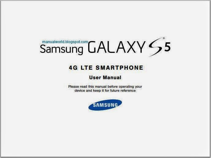 Samsung galaxy s5 sm-g900 user manual